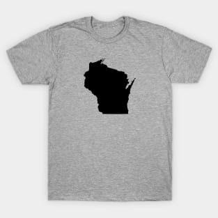 Black Wisconsin T-Shirt